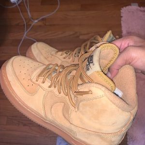 wheat air force ones mid